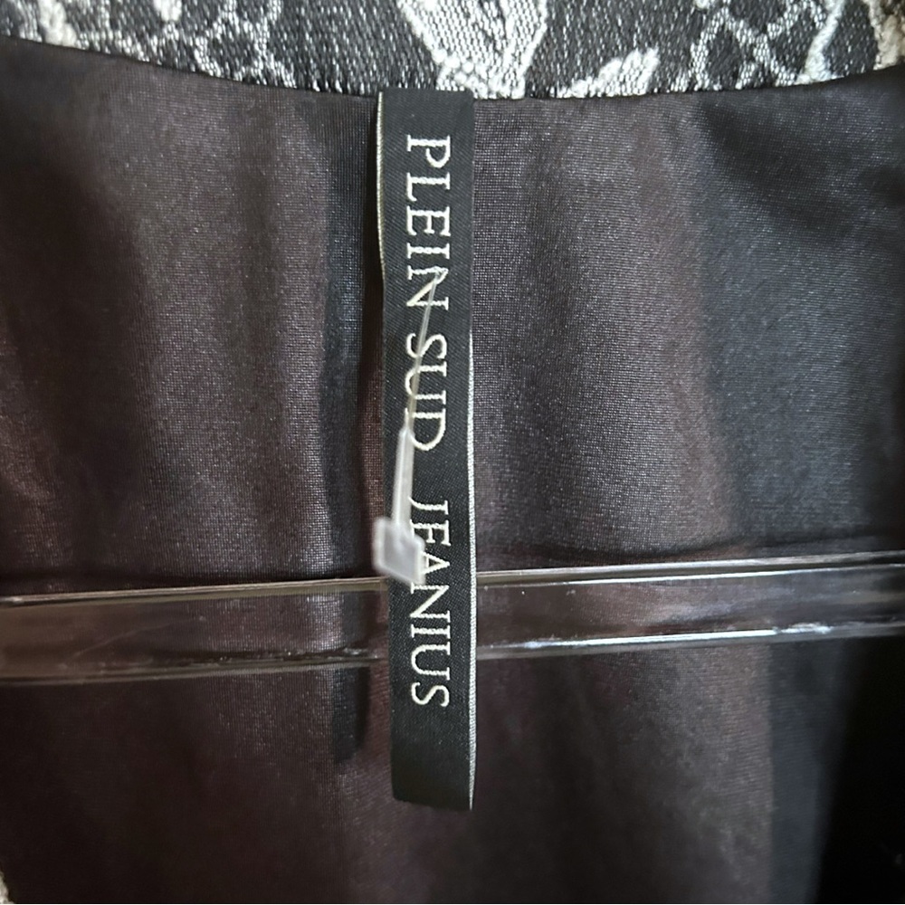 Plein Sud Jeanius Double Button Toggle Floral Lace Blazer - Picture 7 of 11